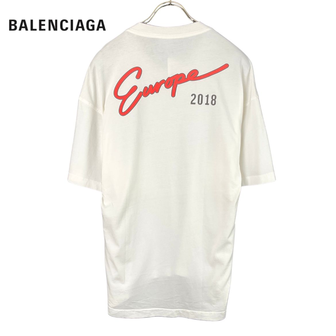BALENCIAGA バレンシアガ EUROPE 2018 OVERSIZE T-SHIRT Tシャツ XS