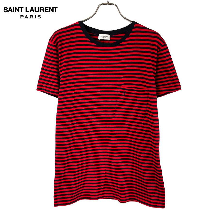 Saint Laurent ボーダー Tシャツ SAINT LAURENT PARIS サンローランパリ ボーダーTシャツ カサンドラ
