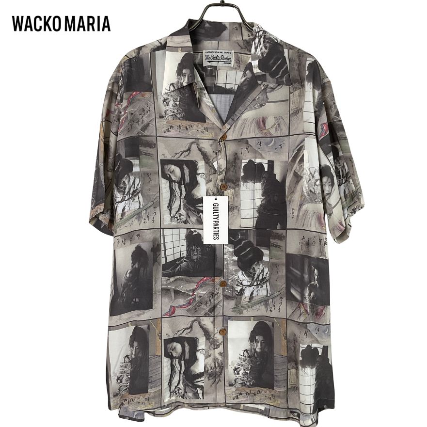 新品 WACKO MARIA ワコマリア 緊縛 アロハシャツ L グレー 【値下げ交渉歓迎】