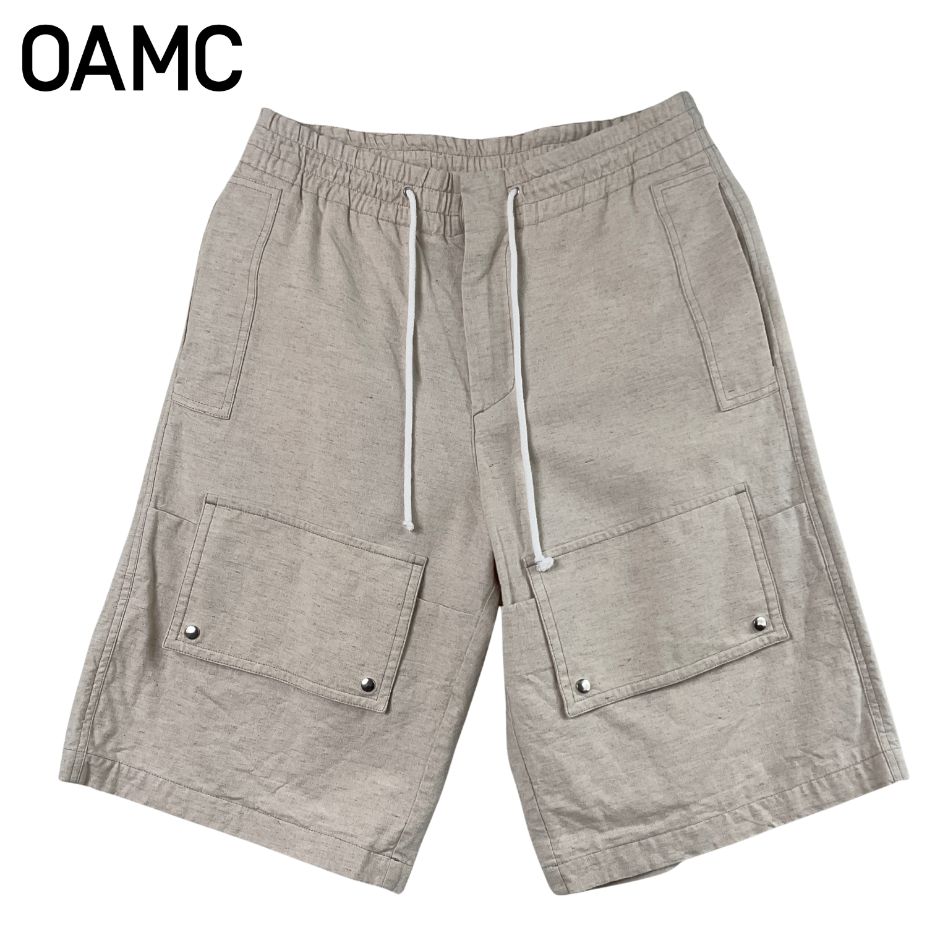 OAMC オーエーエムシー ZEUS SHORT NATURAL WHITE カーゴ ハーフ パンツ cargo half pants M ベージュ 【値下げ交渉歓迎】