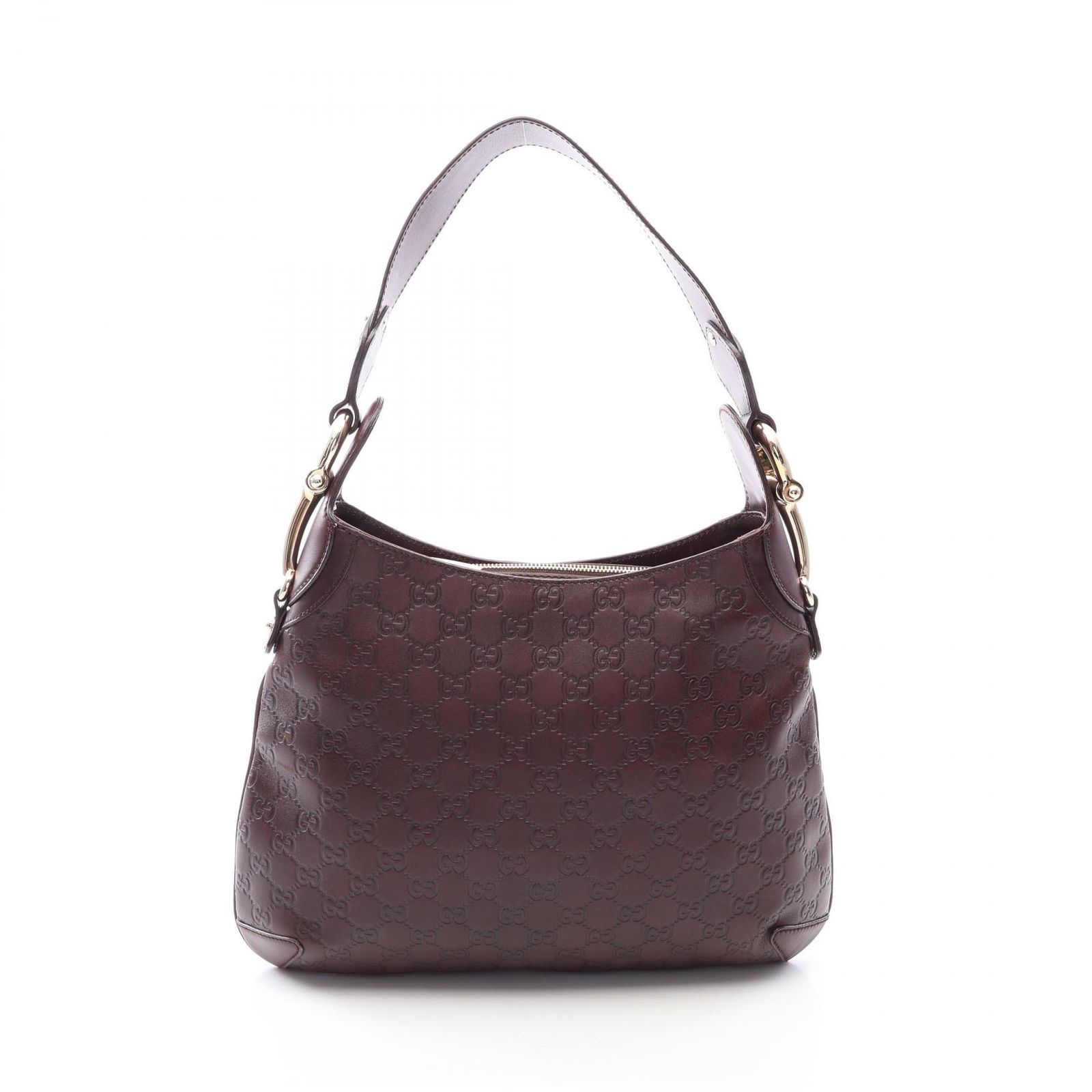 グッチ GUCCI ショルダーバッグ ホースビット グッチシマ 145826 ブラウン レザー ホースビット グッチシマ ワンショルダー レディース Used A 64,240円
