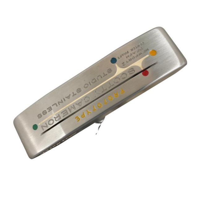 【中古】 タイトリスト SCOTTY CAMERON STUDIO STAINLESS NEWPORT 2 BEACH PROTOTYPE(センターシャフト) 34インチ パター PT スチール (フレックスその他) メンズ 男性用 右利き 右用 Bランク ゴ