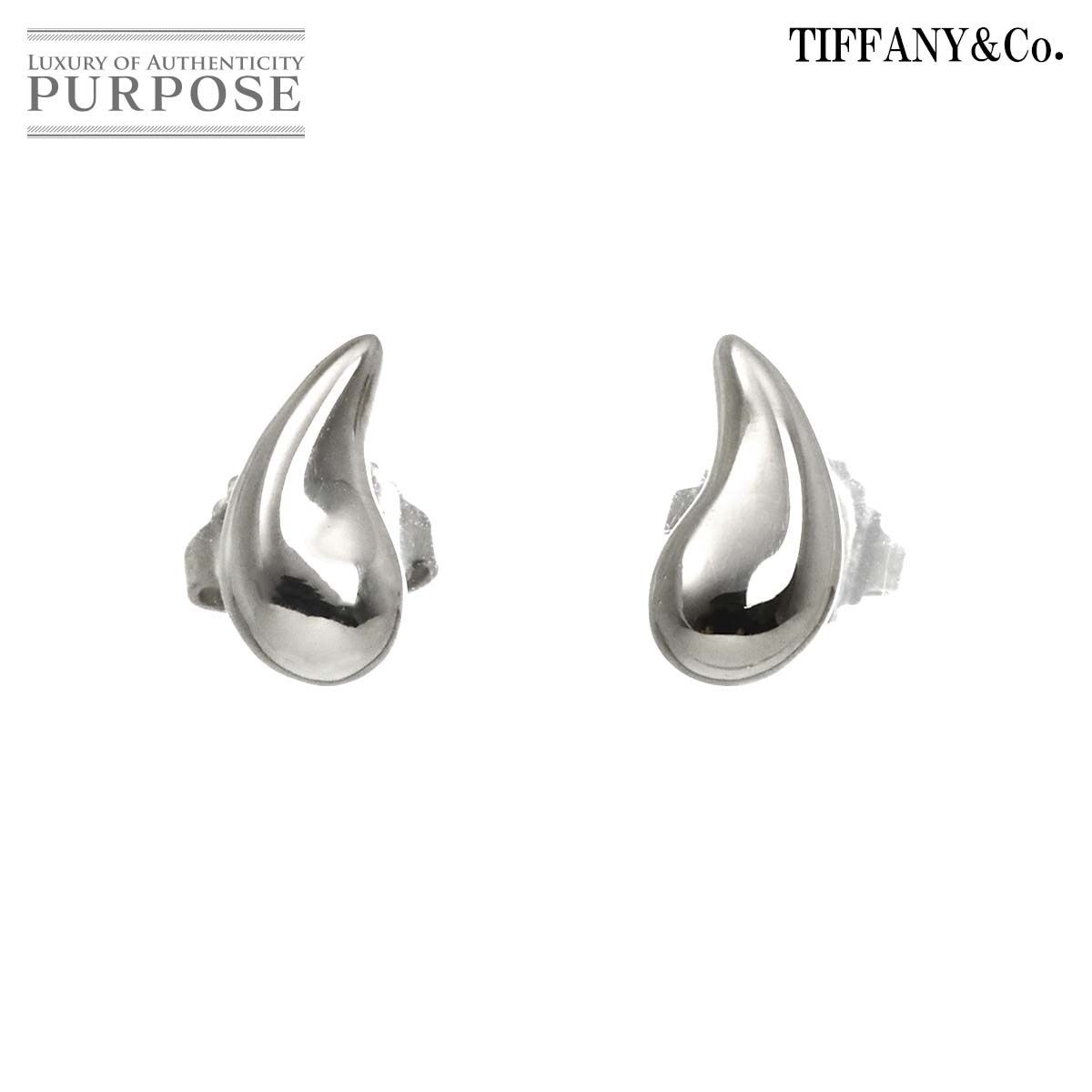ティファニー TIFFANY&Co. ティアドロップ ピアス Pt プラチナ Earrings Pierced 90325759