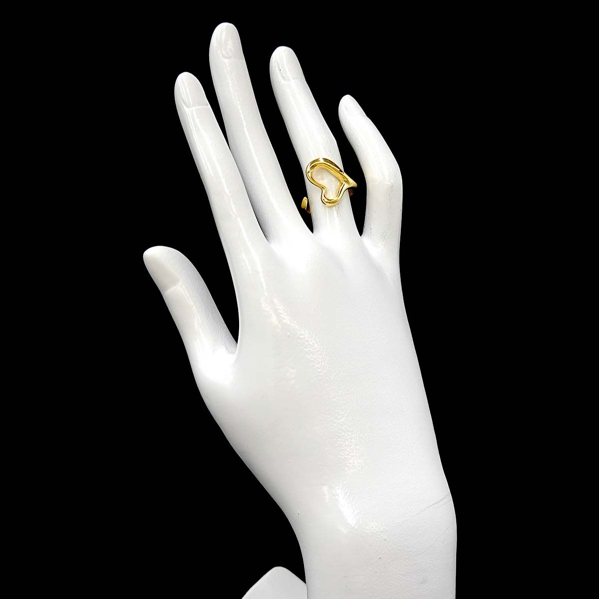 ティファニー TIFFANY&CO. オープンハート 11号 リング K18 YG イエローゴールド 750 指輪 Open Heart Ring 90328789 ティファニー TIFFANY&CO. オープンハート 11号 リング K18 YG イエローゴールド 750 指輪 Open Heart Ring 90328789