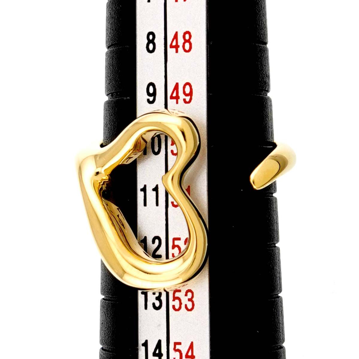 ティファニー TIFFANY&CO. オープンハート 11号 リング K18 YG イエローゴールド 750 指輪 Open Heart Ring 90328789 ティファニー TIFFANY&CO. オープンハート 11号 リング K18 YG イエローゴールド 750 指輪 Open Heart Ring 90328789