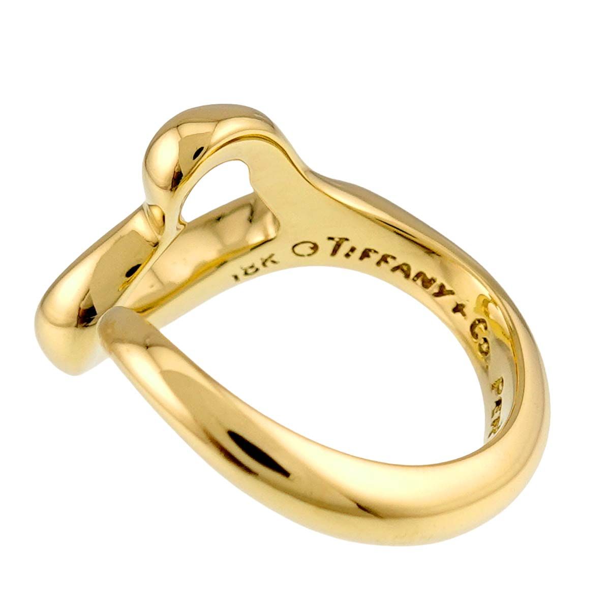 ティファニー TIFFANY&CO. オープンハート 11号 リング K18 YG イエローゴールド 750 指輪 Open Heart Ring 90328789 ティファニー TIFFANY&CO. オープンハート 11号 リング K18 YG イエローゴールド 750 指輪 Open Heart Ring 90328789