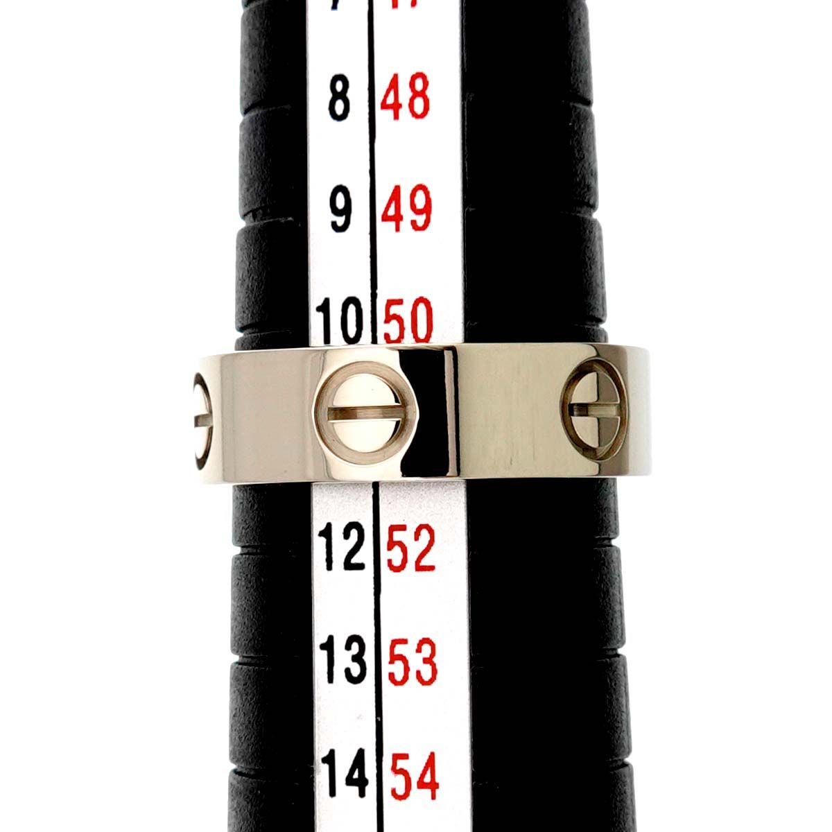 カルティエ Cartier ラブ クラシック #51 リング K18 WG ホワイト