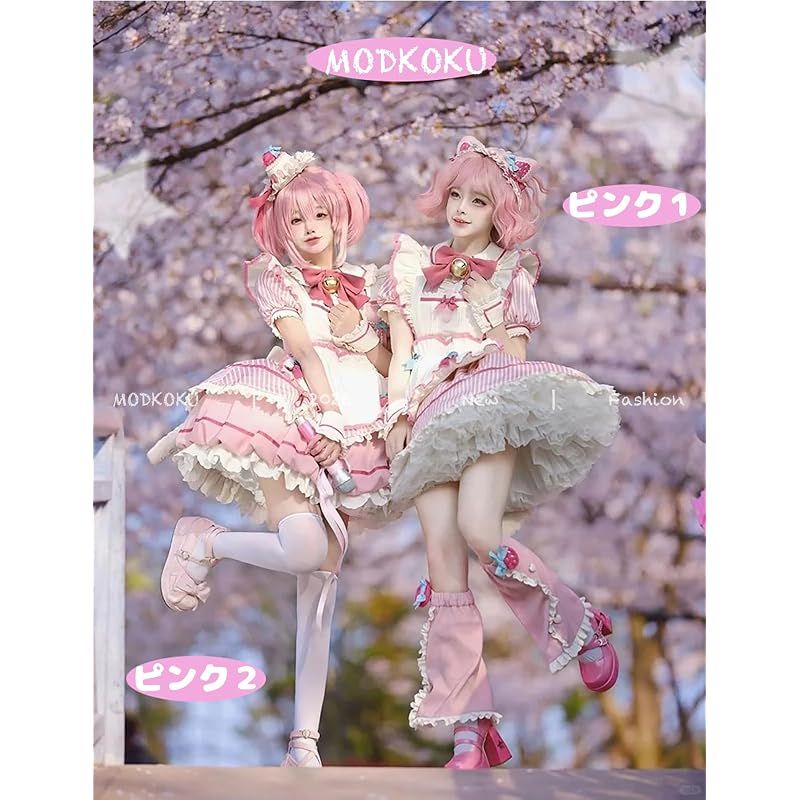 新品】 [MODKOKU] メイド服 3点セット ロリータ セットアップ
