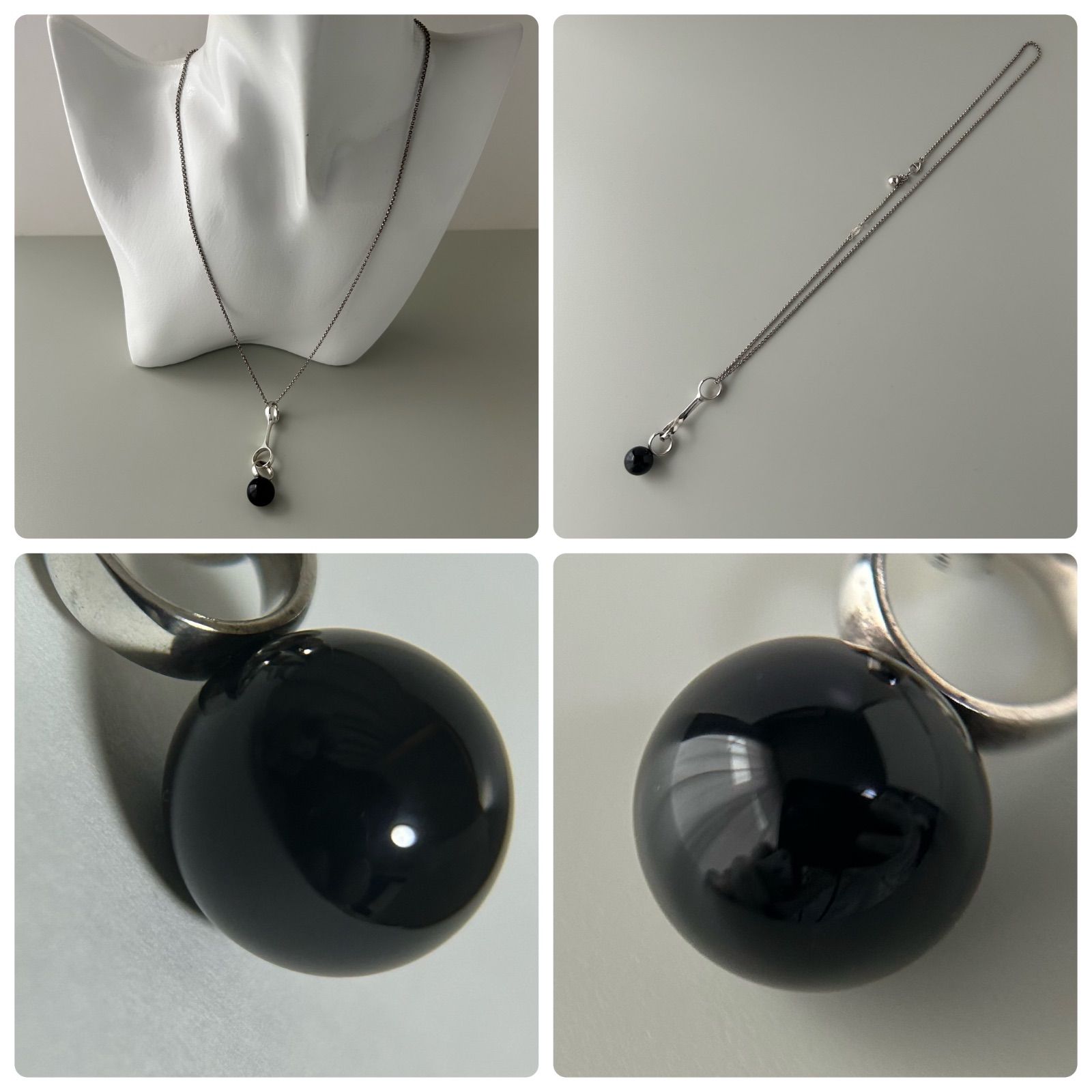 ジョージジェンセン スフィア ネックレス 925S-GJ473B アクアマリン