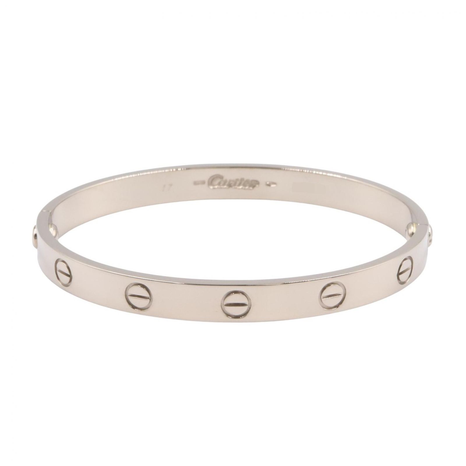 カルティエ CARTIER ブレスレット ラブブレス 腕回り15.5㎝ K18WG（ホワイトゴールド） ラブブレス レディース Used A 416,320円