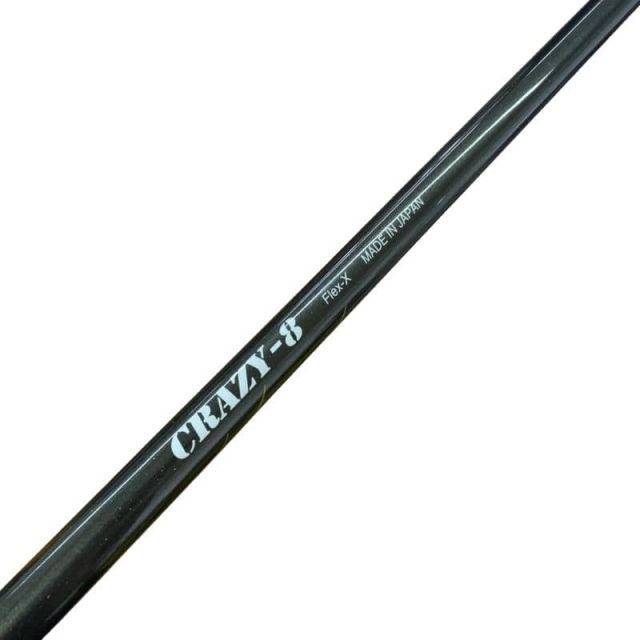 【中古】 テーラーメイドスリーブ付き(Qi4D系) CRAZYドライバー用 シャフト CRAZY-8(スモーキーブラック) (フレックスX)Bランク ゴルフクラブ