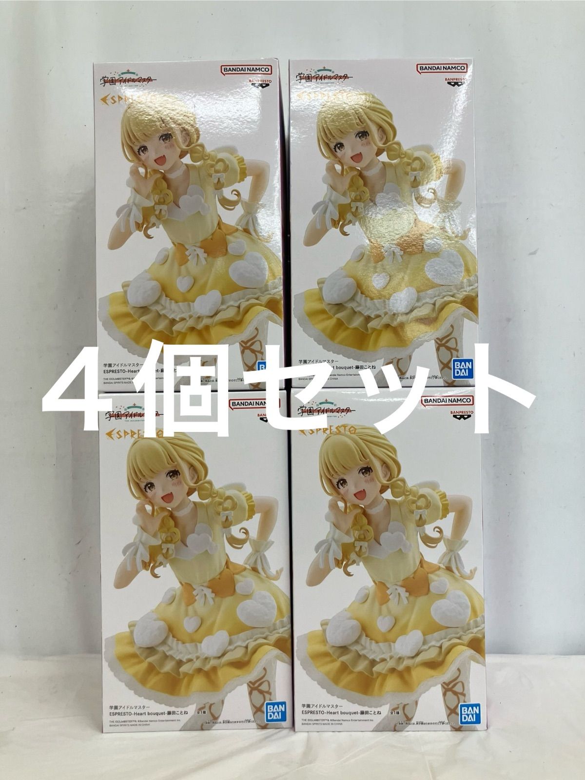 未開封 学園アイドルマスター espresto フィギュア 藤田ことね 4個