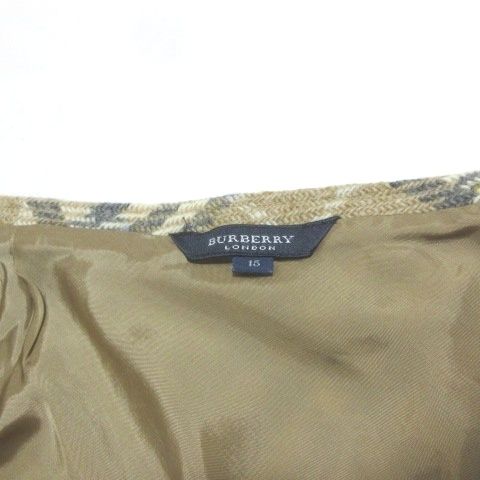 バーバリー ロンドン BURBERRY LONDON チェックスカート ツイード