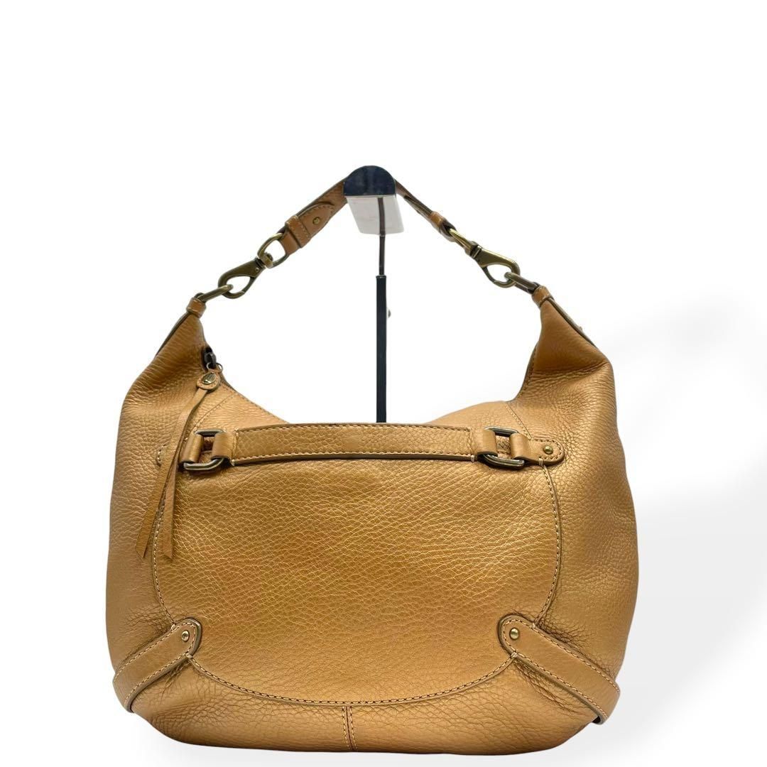 美品 cole haan コールハーン ショルダーバッグ 肩掛け ゴールド 