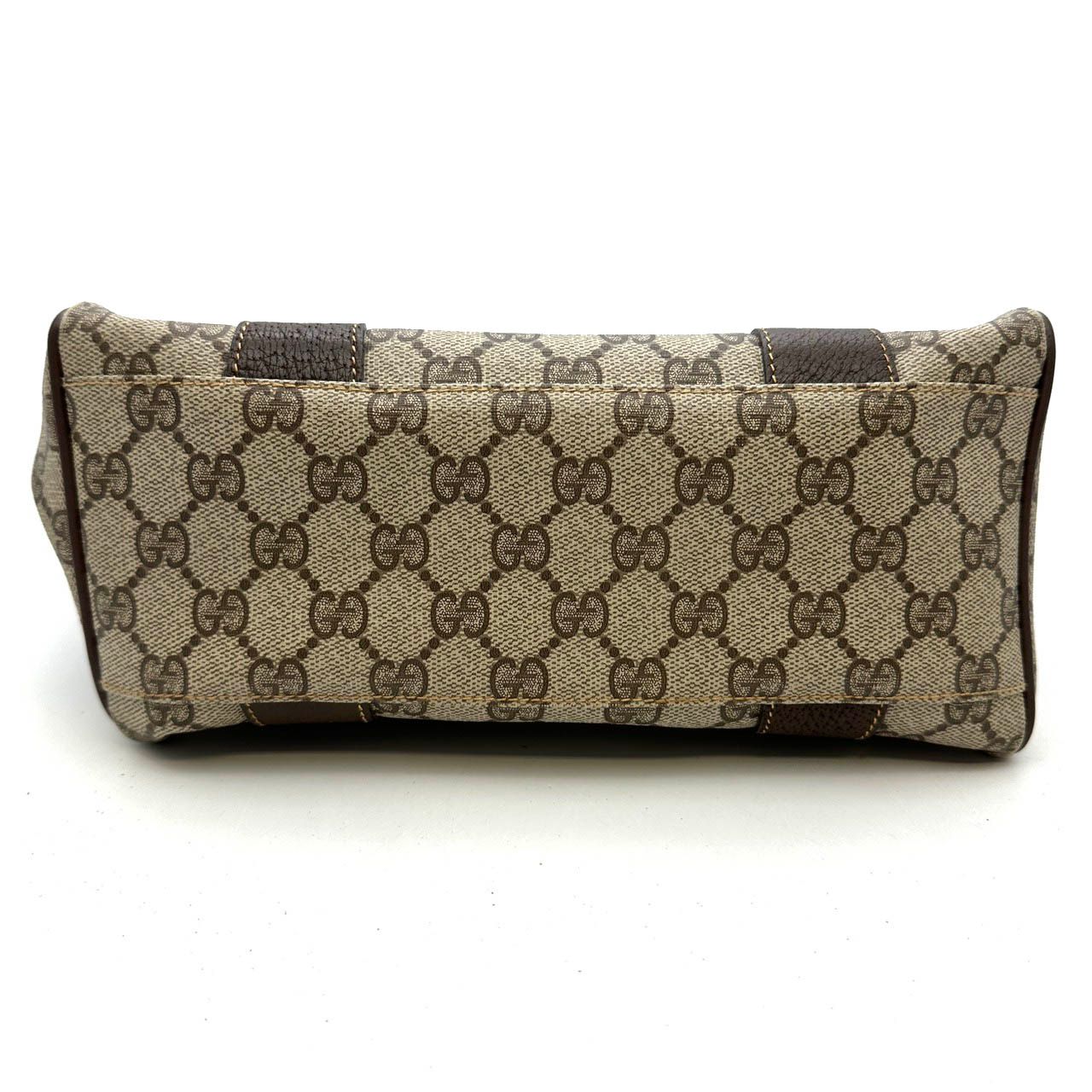 GUCCI グッチ ハンドバッグ GGスプリーム レザー ブラウン オールド