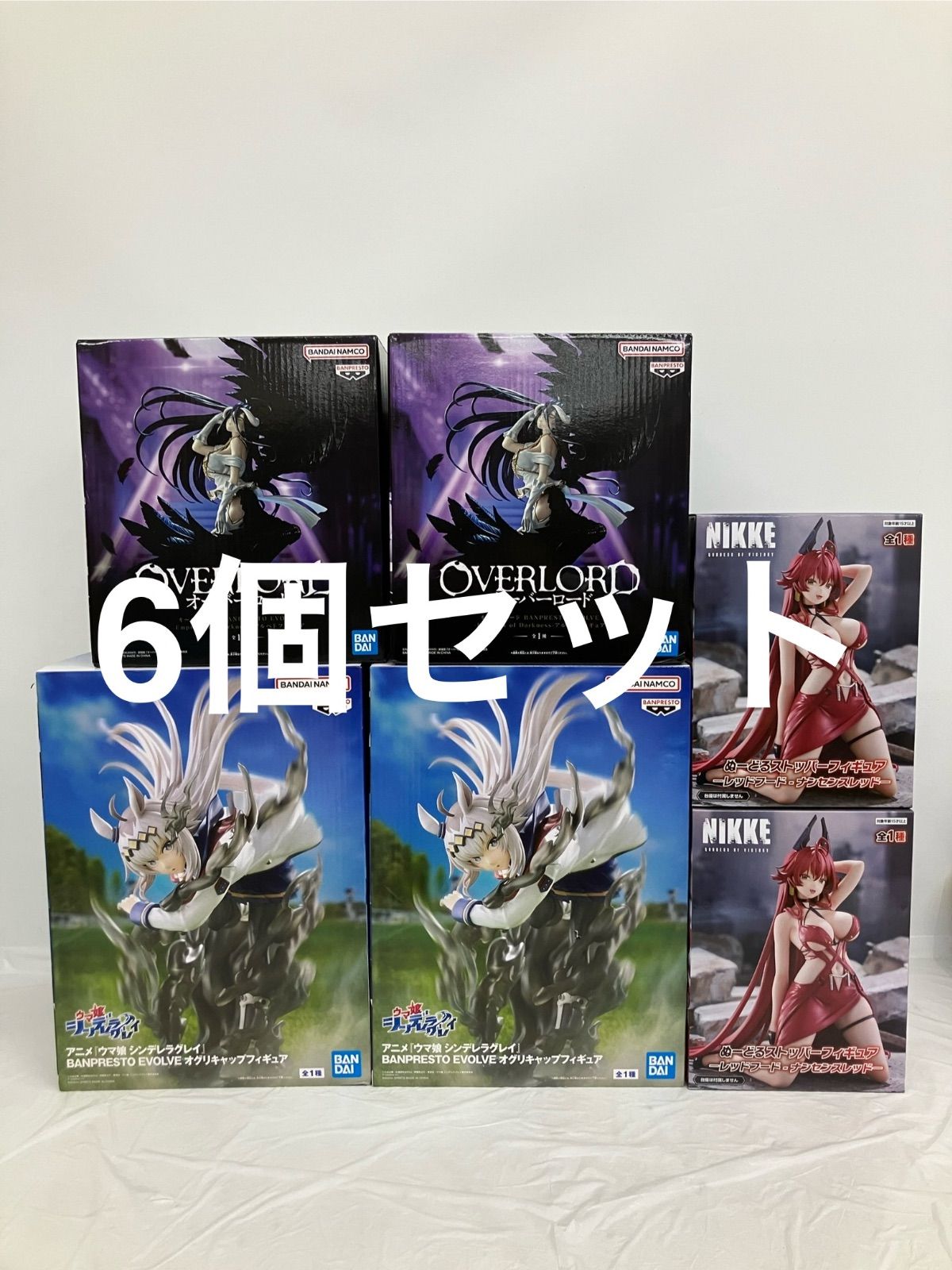 未開封 美少女 フィギュア まとめ NIKKE ウマ娘 オーバーロード 3種6
