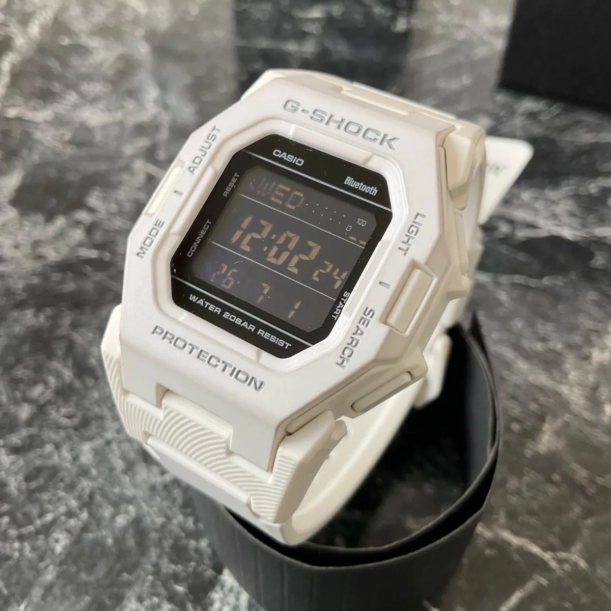 カシオ CASIO GD-B500-7JF G-SHOCK ラバーベルト ホワイト - メルカリ