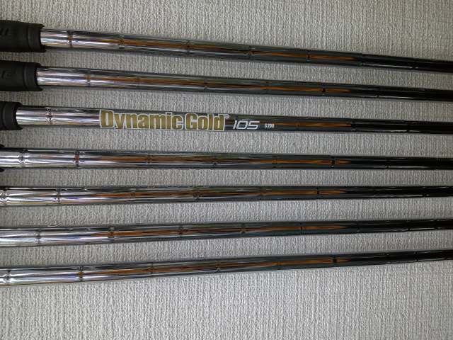 中古 アイアンセット 三浦技研 TC-101/Dynamic Gold 105 スパイン調整