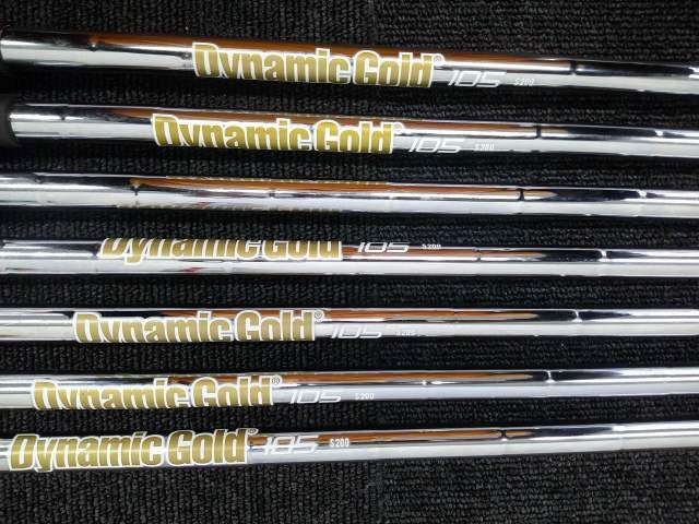 中古 アイアンセット 三浦技研 TC-101/Dynamic Gold 105 スパイン調整