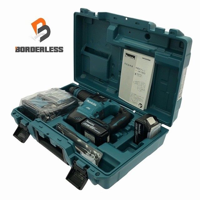 ☆未使用品☆makita マキタ 18V 充電式ケレン HK180DRGX バッテリー2個(18V 6.0Ah) 充電器 ケース付 コードレス 剥離 剥がし131824