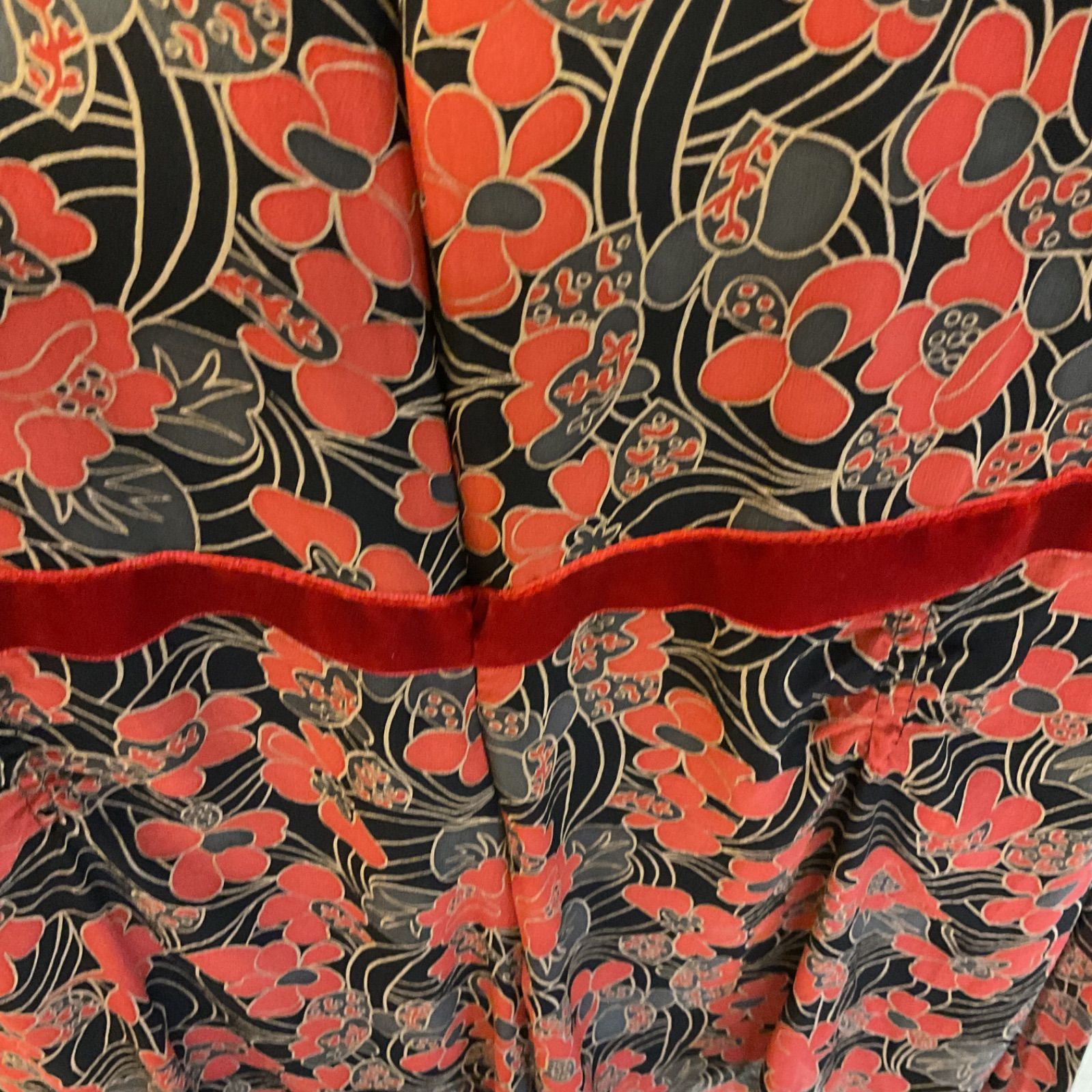 希少】ANNA SUI アナスイ シルク100% 花柄. 総柄 ワンピース