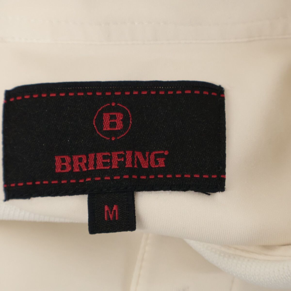 BRIEFING ブリーフィング BRG241M18 アイボリー CE MS LOGO TAPE POLO