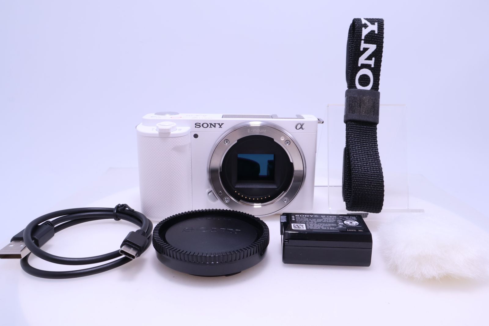 27回 極美品】SONY ZV-E10 ボディ ホワイト Vlog用カメラ レンズ交換式