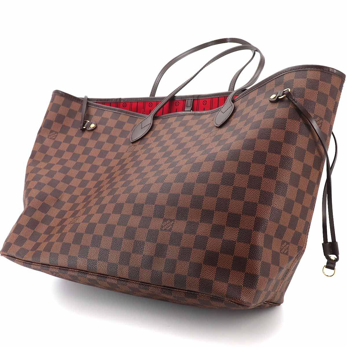 美品 ルイ ヴィトン LOUIS VUITTON ダミエ ネヴァーフル GM トート