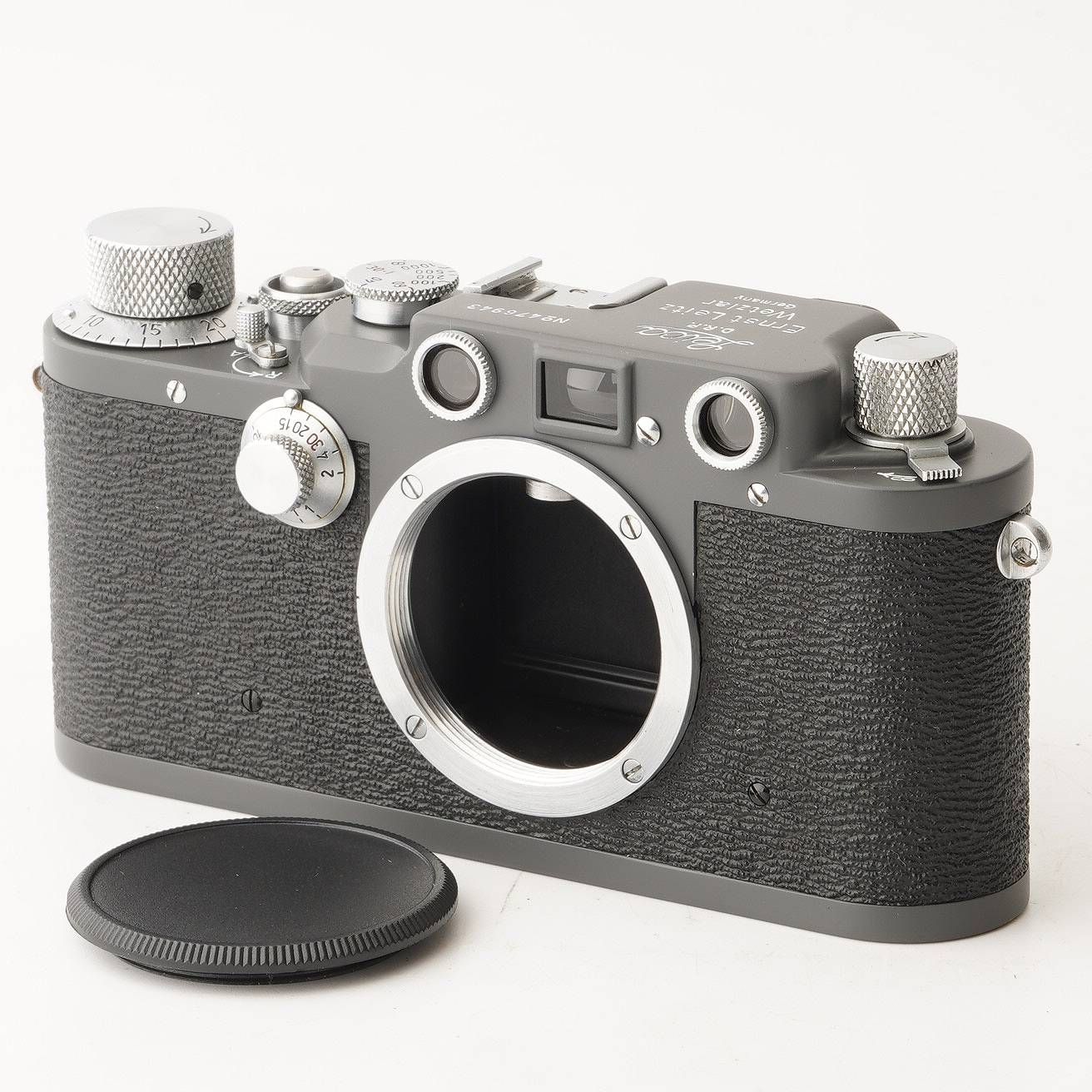 ライカ Leica IIIc 35mm グレー オリーブ リペイント 後塗り レンジファインダーカメラ
