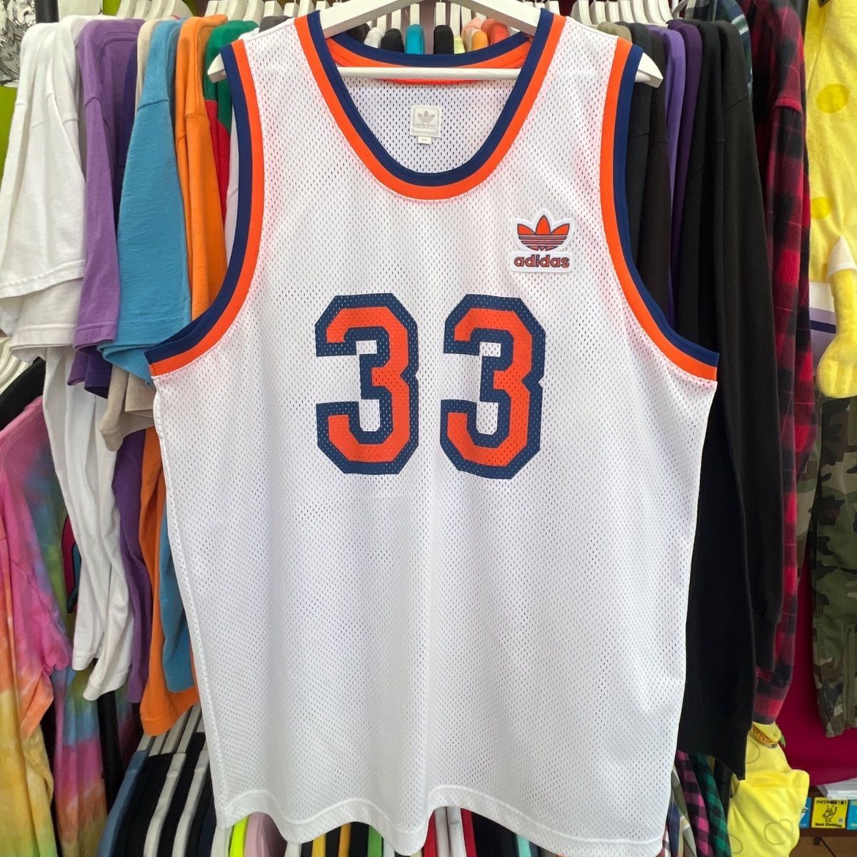 00s adidas タンクトップ NY Knicks ニックスカラー Patrick Ewing サイズ2XL
