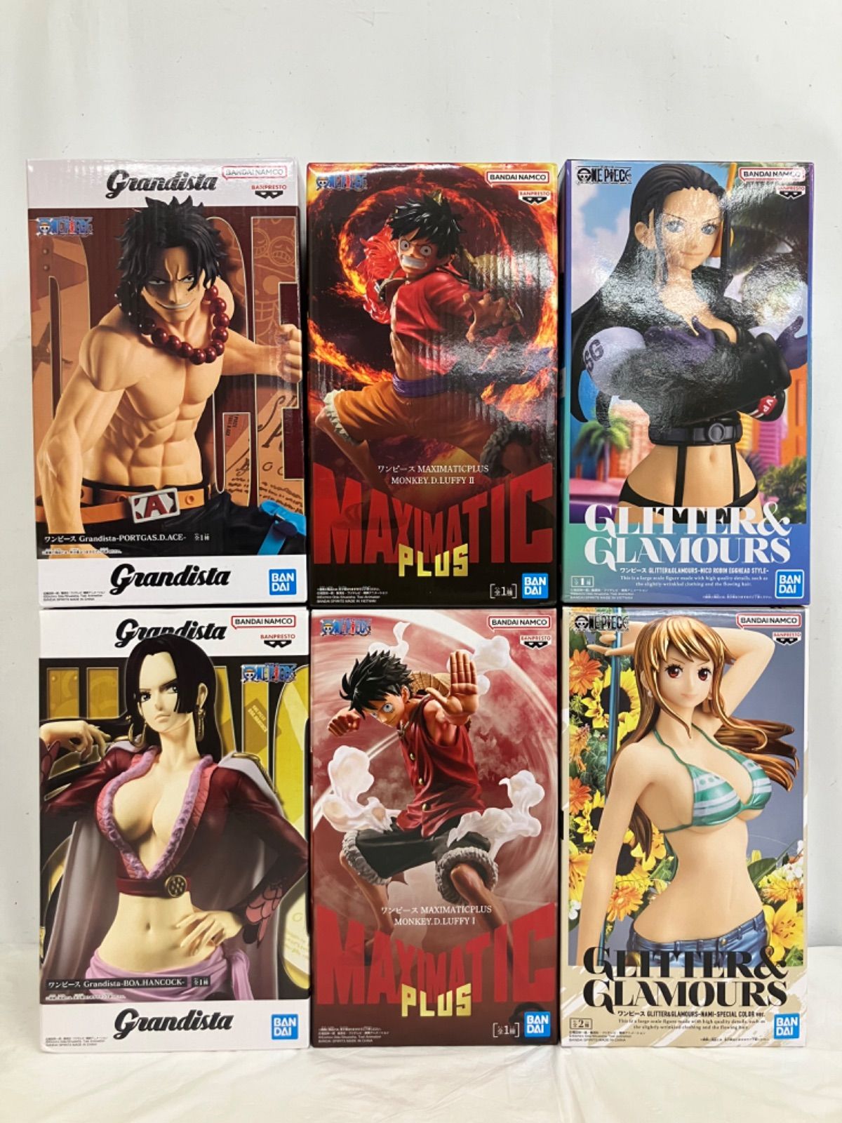未開封 ONE PIECE ワンピース フィギュア エース ハンコック ルフィ