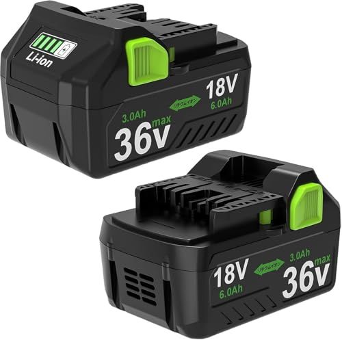 Boetpcr 互換 ハイコーキ 36v バッテリー BSL36A18 2個セット 36v/3000mAh 18v/6000mA マルチボルト自動切替 日立工機 ハイコーキ バッテリー BSL36A18/BSL36B18/BSL36A18Bな b65fb5e1