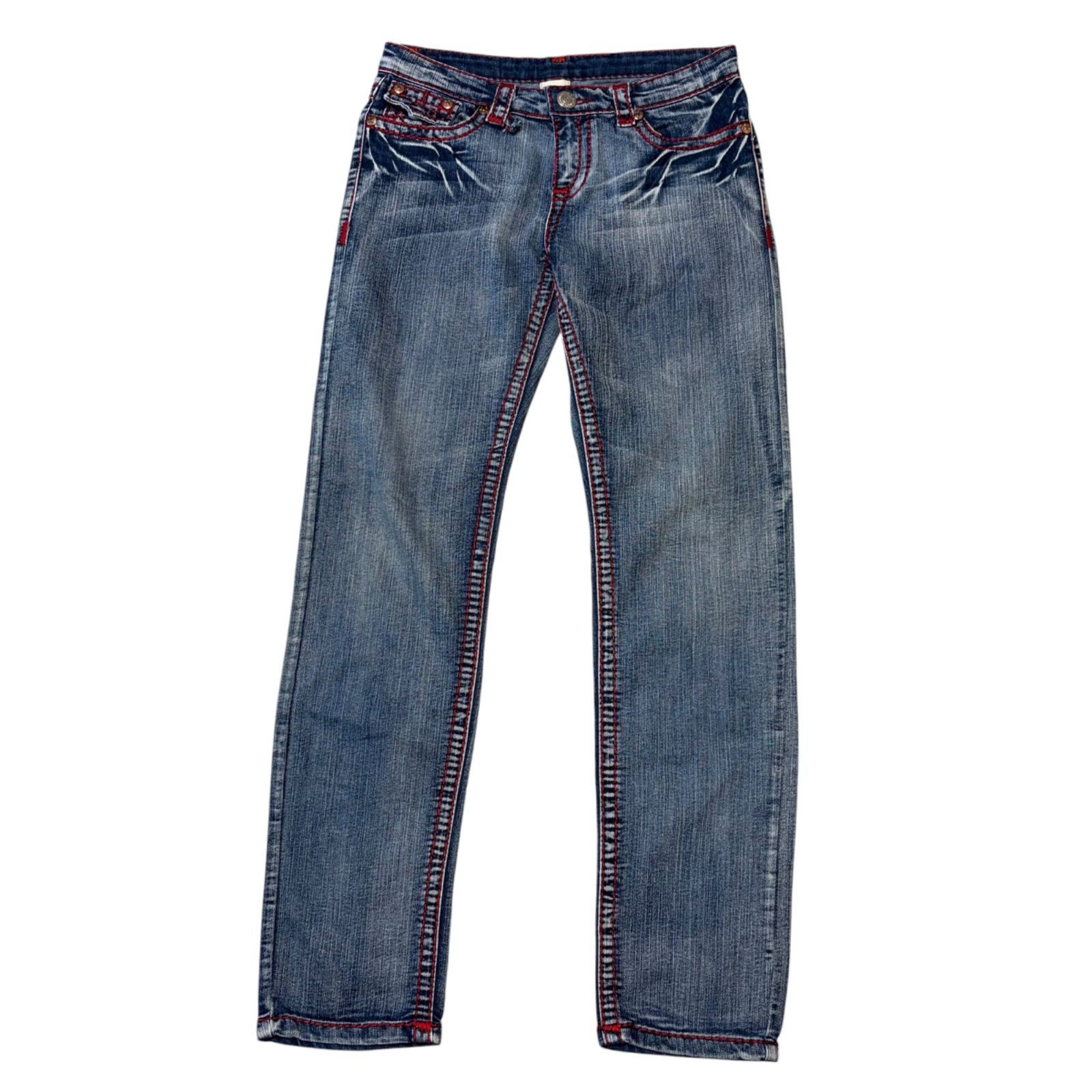 TRUE RELIGION トゥルーレリジョン デニムパンツ ビジューロゴ USA製
