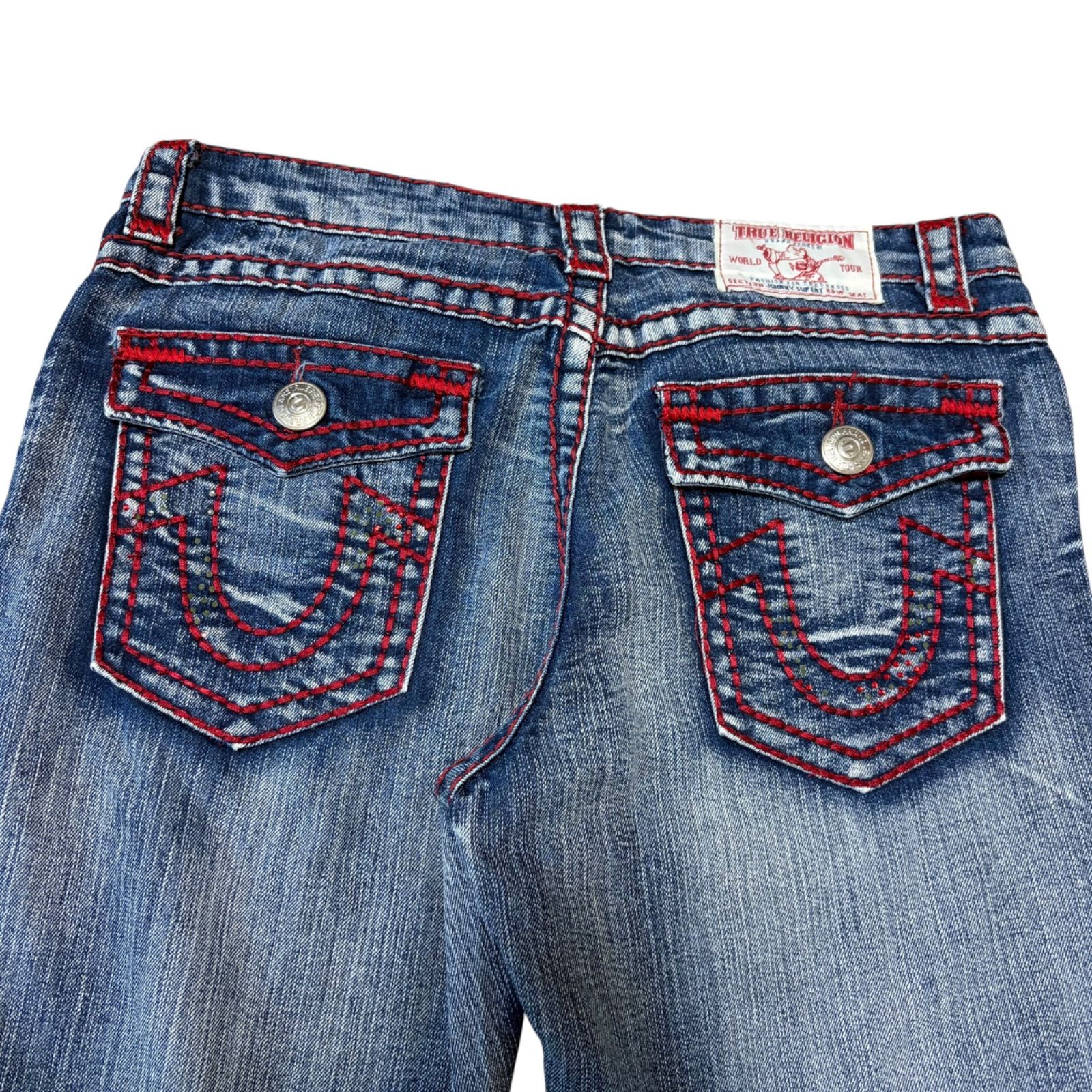 TRUE RELIGION トゥルーレリジョン デニムパンツ ビジューロゴ USA製