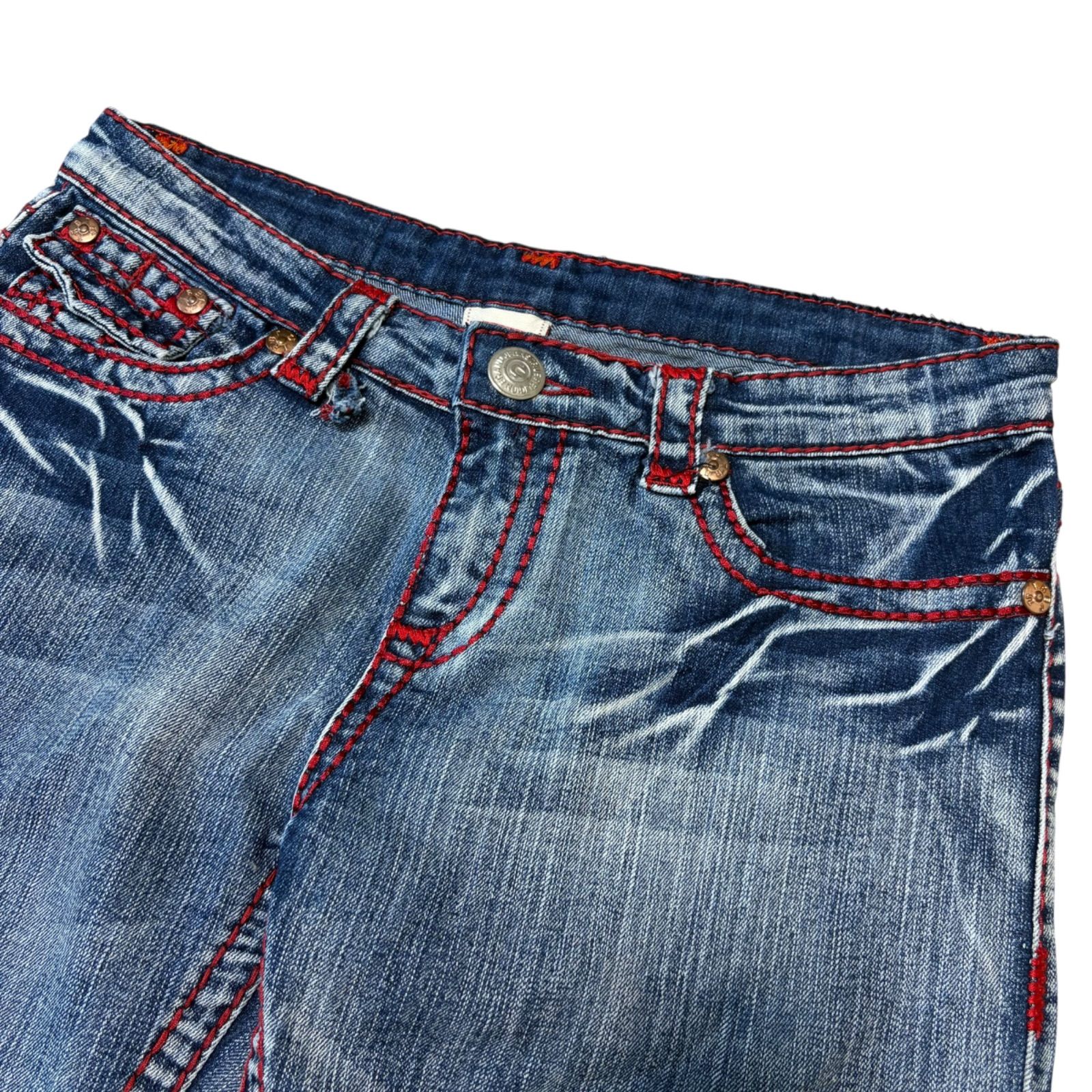 TRUE RELIGION トゥルーレリジョン デニムパンツ ビジューロゴ USA製