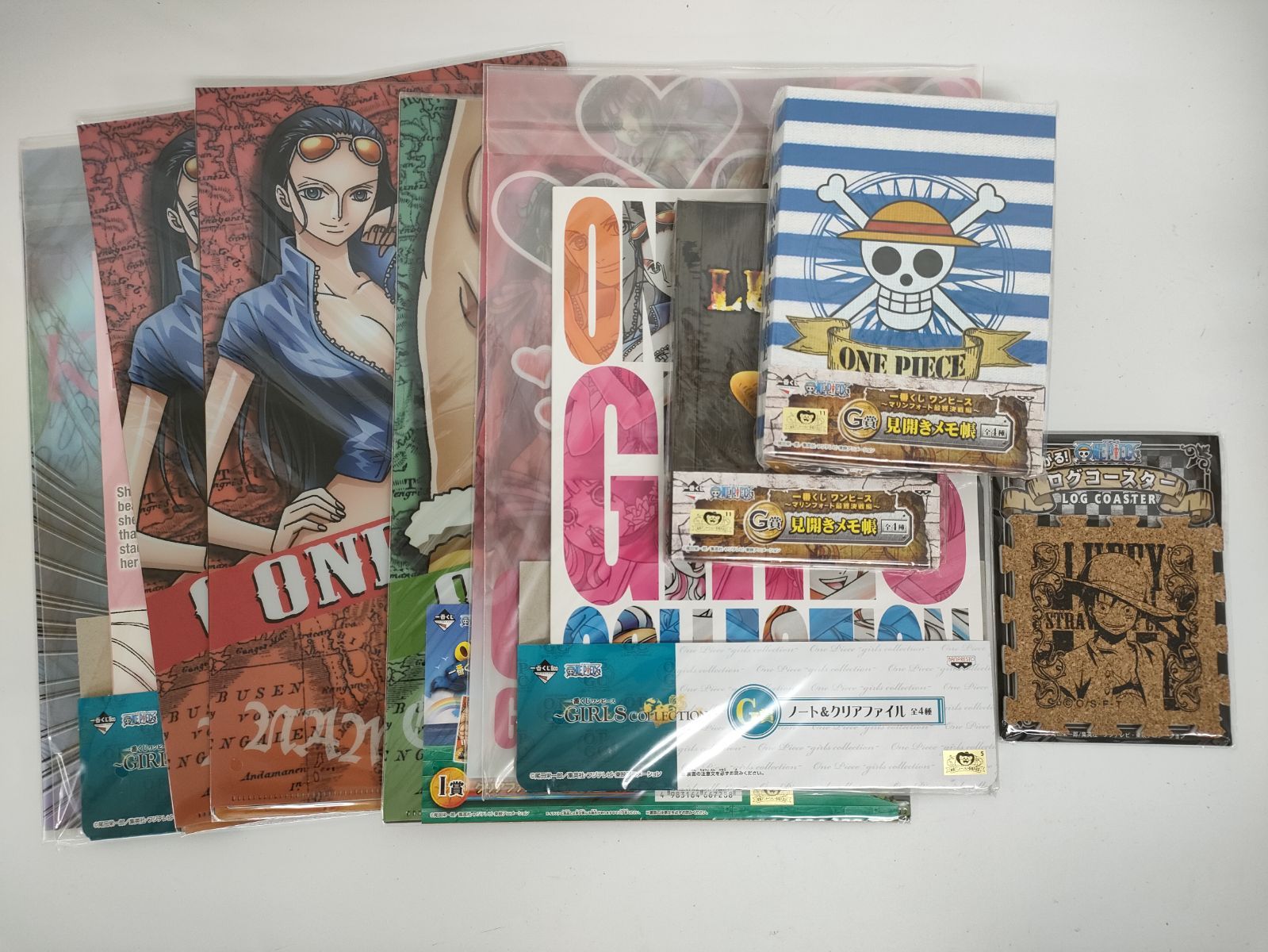 ワンピース 一番くじ 文具・クリアファイル グッズ 8点セット まとめ