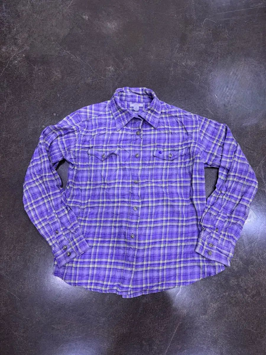 Carhartt カーハート ウィメンズ カジュアル ツーポケット パープル フランネル シャツ チェック柄 シャツ L 6,891円