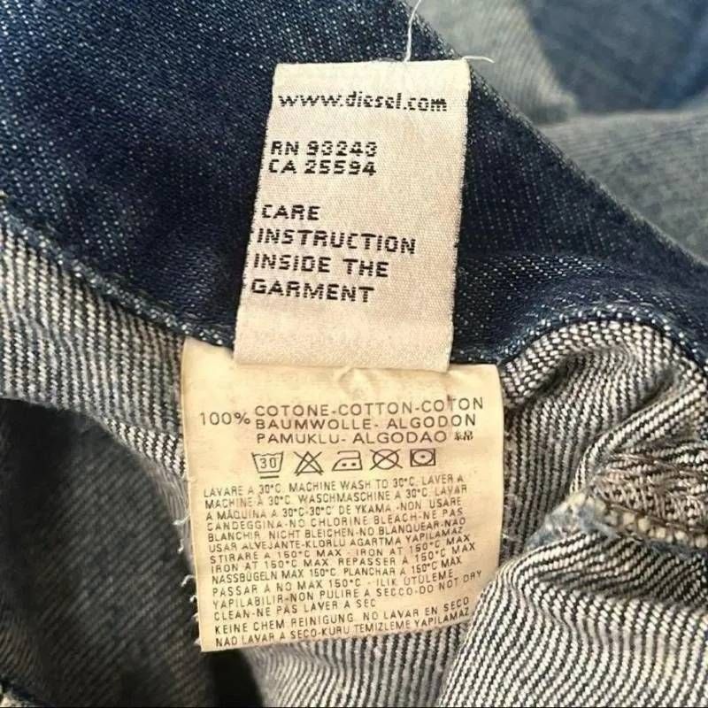 希少 00s archive アーカイブ古着 DIESEL ディーゼル ダメージ加工