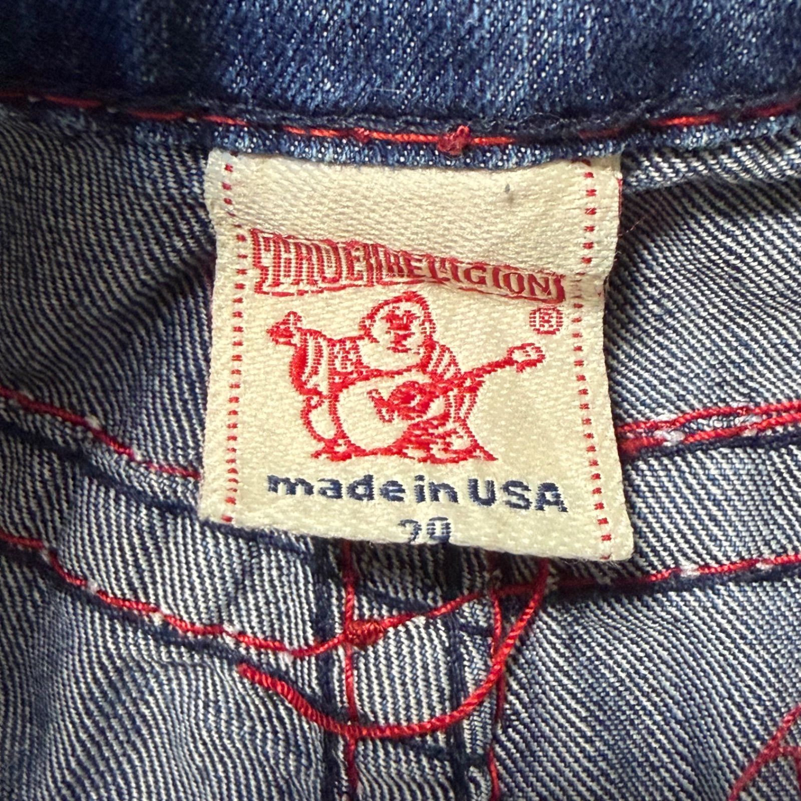 TRUE RELIGION トゥルーレリジョン デニムパンツ ビジューロゴ USA製