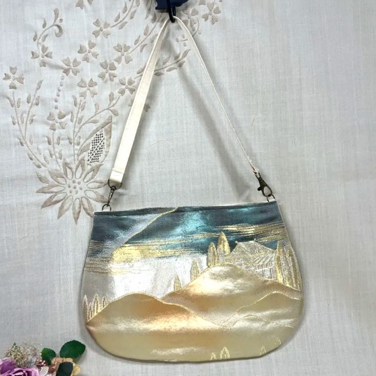 一点物】 帯リメイクバッグ No.159 ショルダーバッグ ハンドメイド