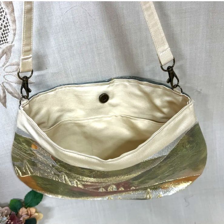 一点物】 帯リメイクバッグ No.159 ショルダーバッグ ハンドメイド