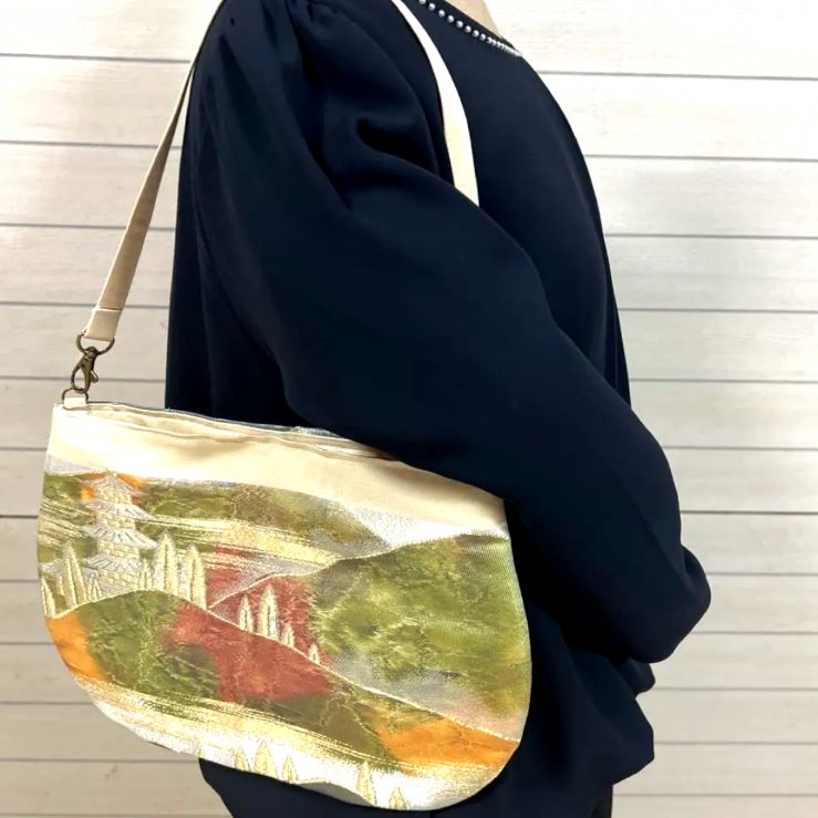 一点物】 帯リメイクバッグ No.159 ショルダーバッグ ハンドメイド