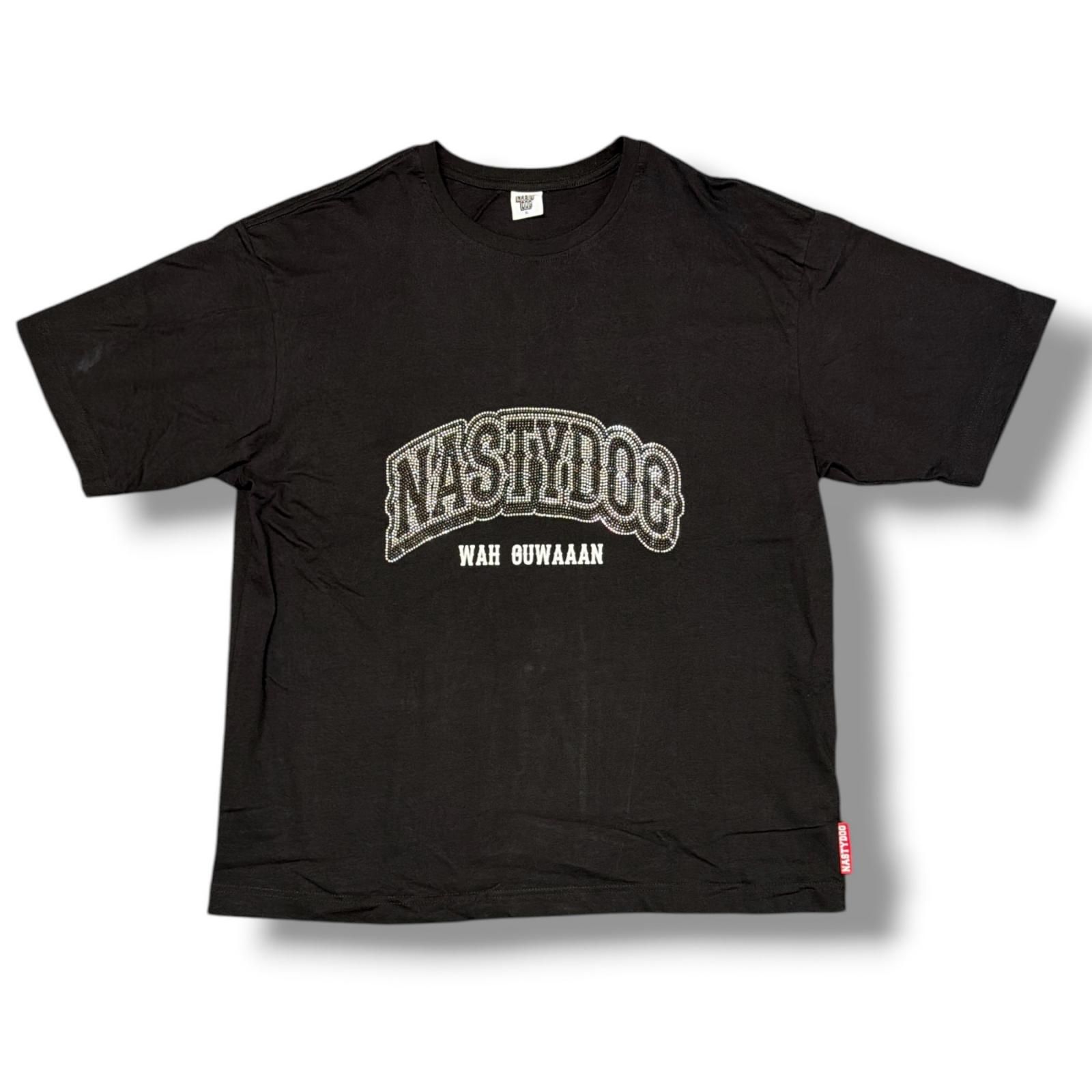 NASTY DOG Rhinestone Tee ラインストーンTシャツ スワロフスキー