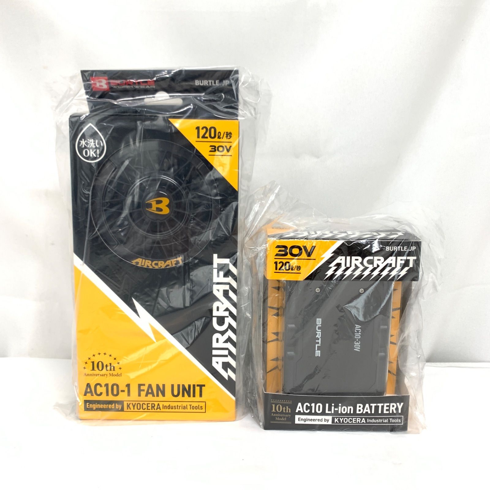 未開封品】AIRCRAFT エアクラフト BURTLE バートル AC10 バッテリー＋ 