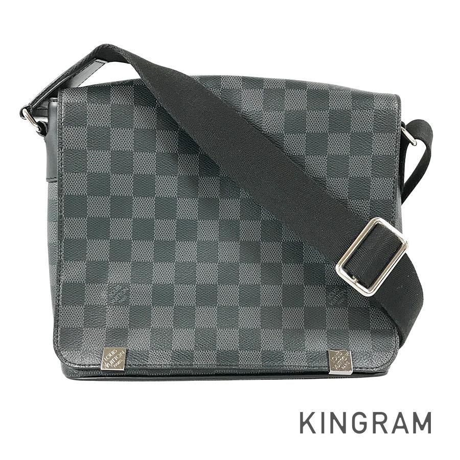 ルイ・ヴィトン LOUIS VUITTON ダミエ グラフィット ディストリクト PM N41028 PVC ショルダーバッグ fto【中古】