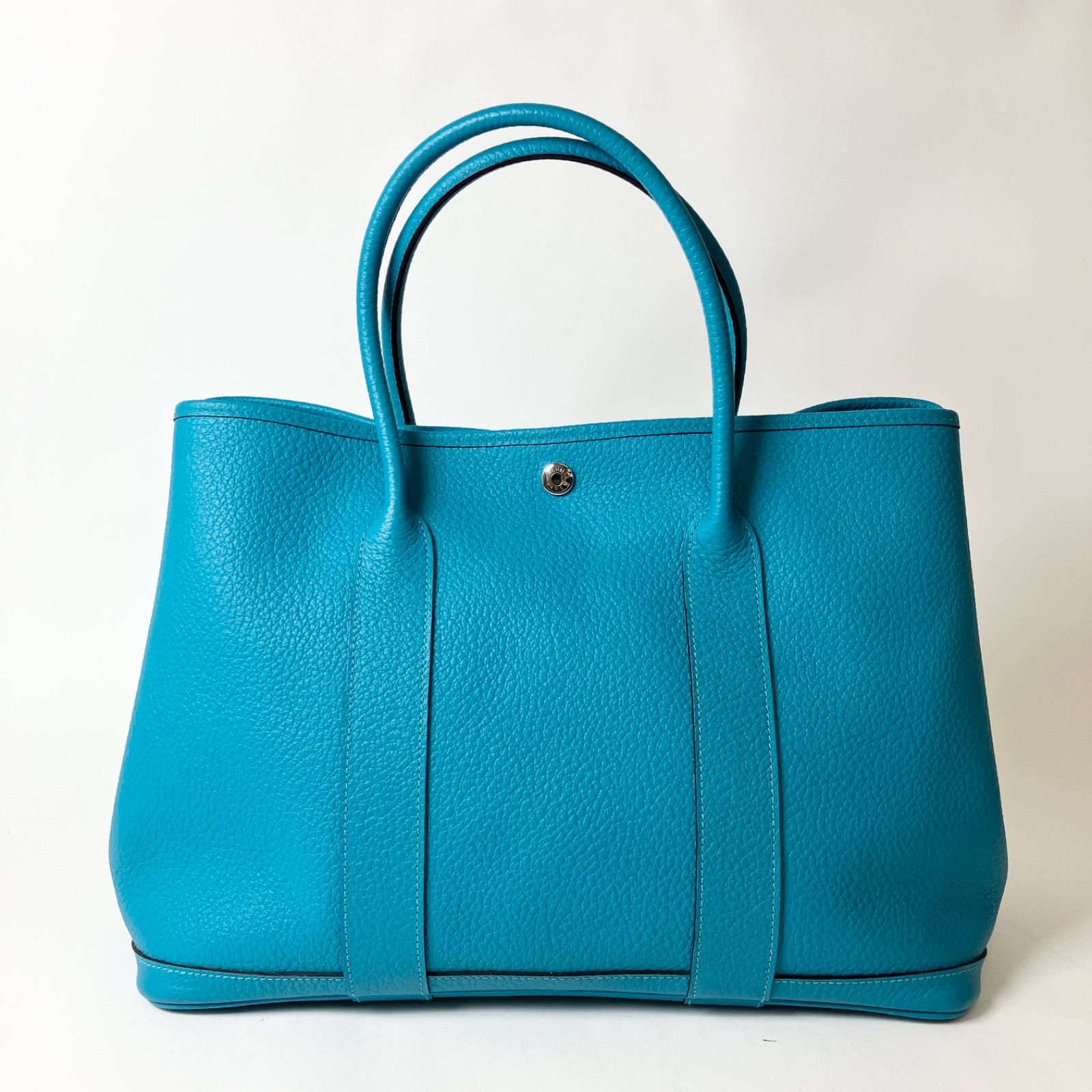 HERMES エルメス ガーデンパーティ 36 PM ヴァッシュカントリー ハンドバッグ ハンドバッグ シルバー金具 □R:2014年