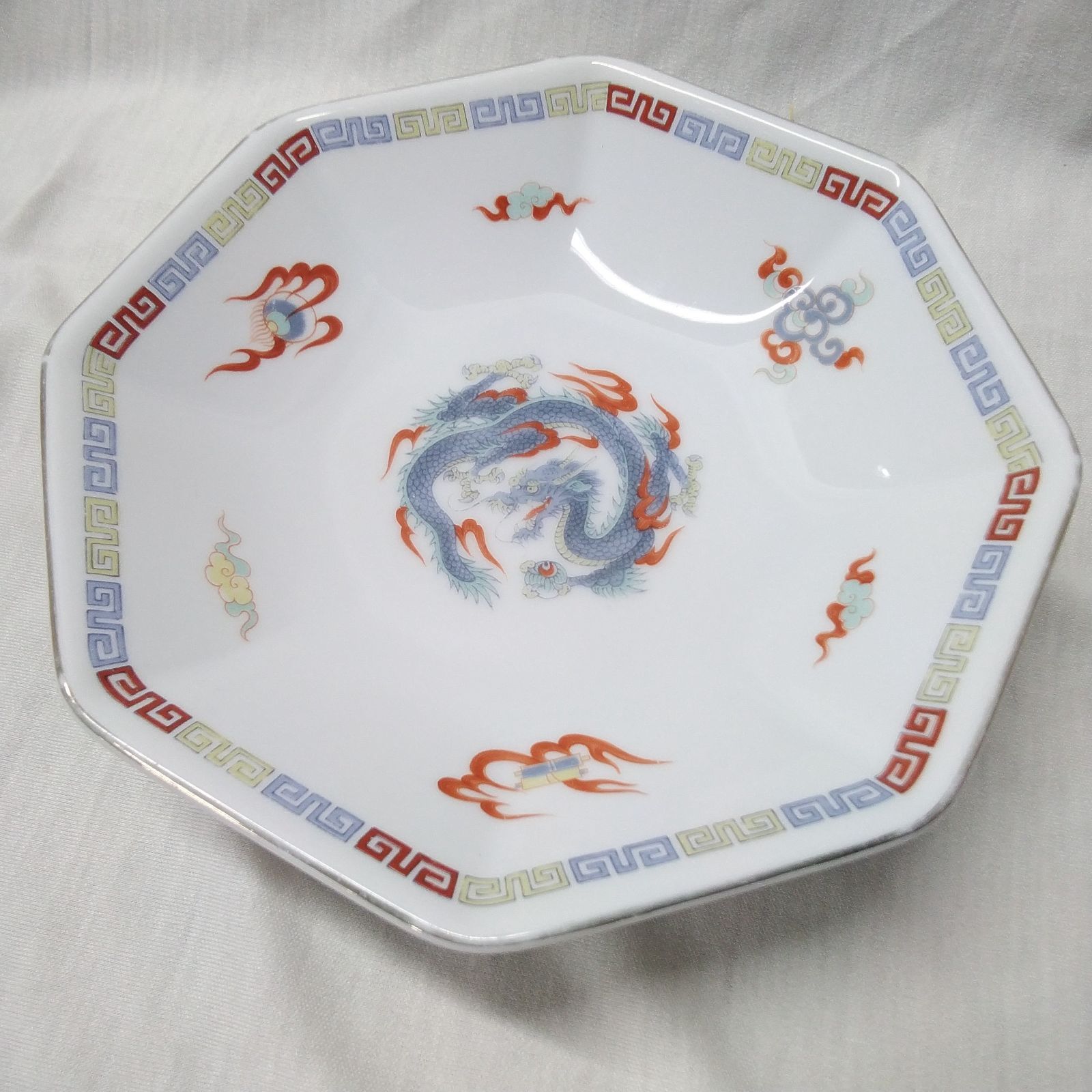 三郷陶器 Sango CHINA 昭和レトロ 「雲龍・鳳凰柄」 中華食器 10点