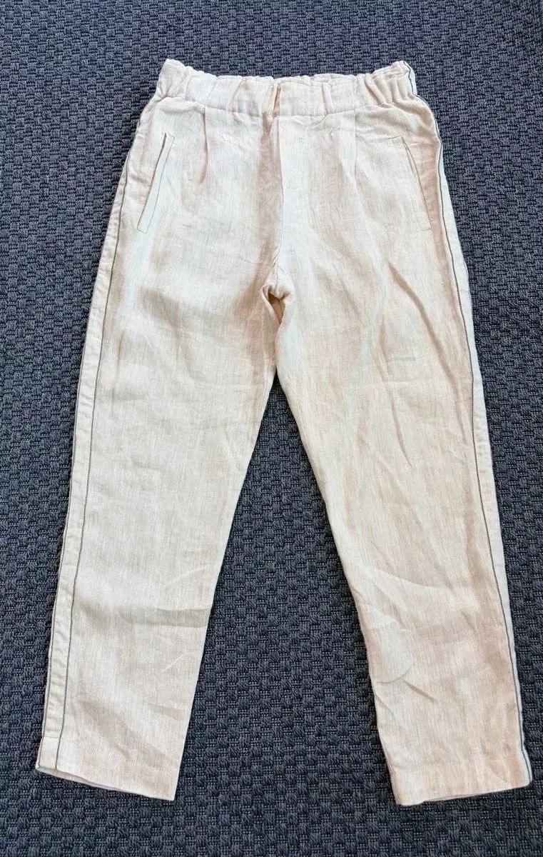BRUNELLO CUCINELLI ブルネロクチネリ レディース リネン100% パンツ ベルトループ付きリネンパンツ