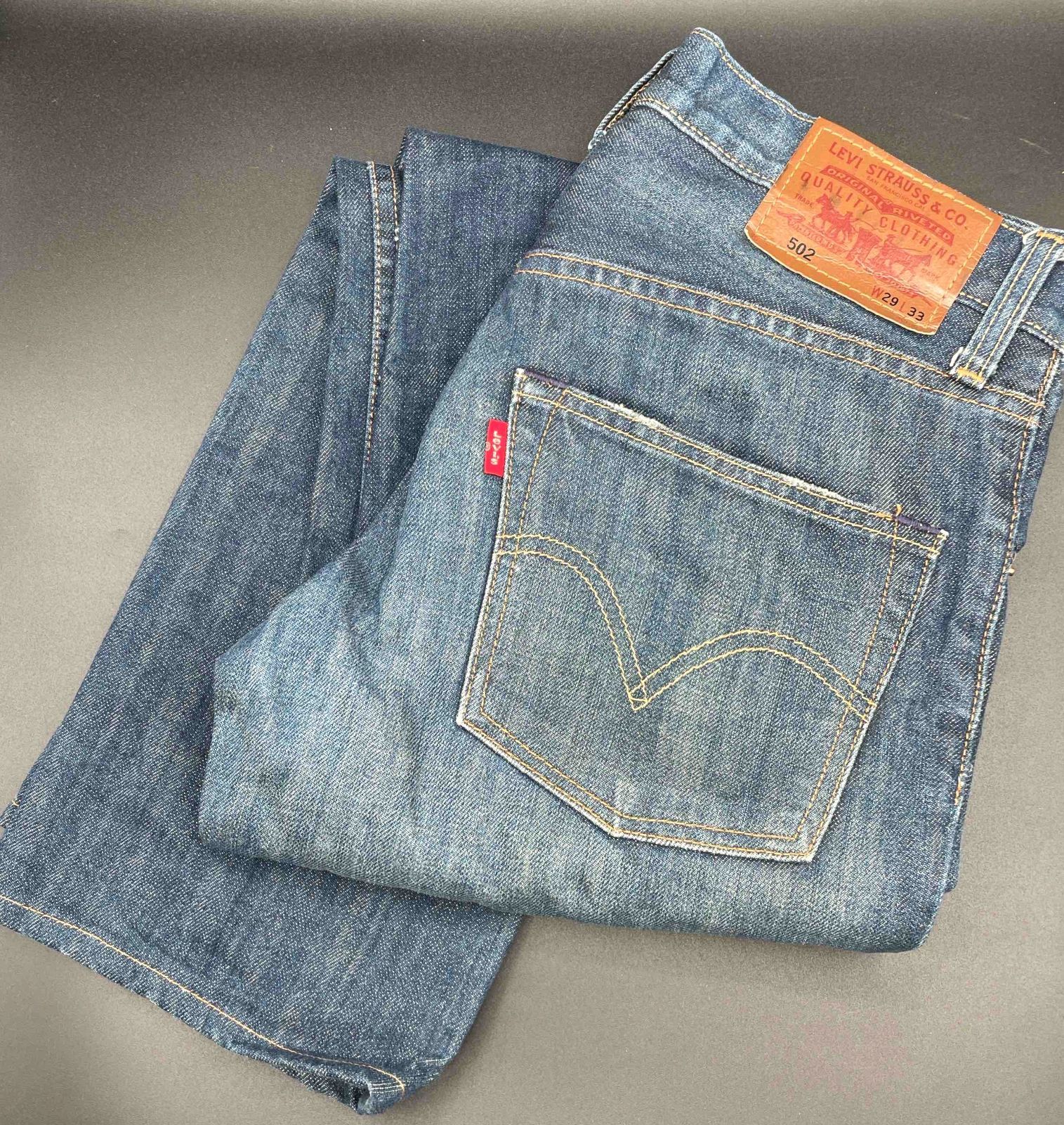 リーバイス502 レギュラーストレート ジーンズ W29 L33 デニム Levi