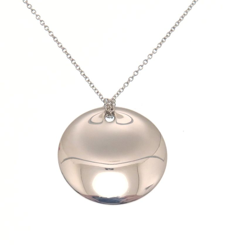 TIFFANY&Co. ティファニー ジュエリー ディスクNC/SV/約12.6g【205】 貴金属･宝石 ネックレス シルバー925 SV925 シルバー レディース【中古】